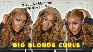 Must Have Best Gorgeous Spring Vibe Hair! Big Bouncy Blonde Curls! Beauty Forever Hair