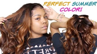 Lace Frontal Wig Color & Install Using Got2B Glued Freeze Spray| Myqualityhair | Lace Glue Series