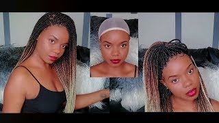 This Wig Is Bomb Af! | Realistic Box Braided Wig W/ Full Lace!