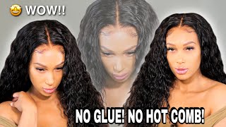  The Best Curly Wig Install! No Glue! No Hot Combs!
