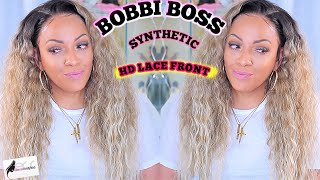 Bobbi Boss Synthetic Glueless 13X7 Transparent Hd Lace Front Wig Mlf456 Charleigh┃ Elevatestyles.Com