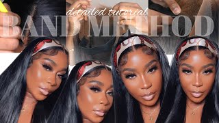 How To Properly Sew Band Inside Wig | Flawless Glueless Lace Melt + Define Part | Alipearl Hair