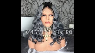 Grey Body Wave Women'S Human Hair Wigs For Sale Full Lace Wig / Front Lace Wig