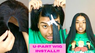 U-Part Clip On Human Hair Wig Easy Wig Install Amazon Wig Just Like A Sewin Leave Out Wig Lexiiixoxo