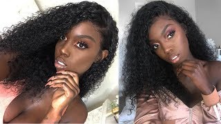 How To Install Curly 360 Lace Frontal Wig Using Got2B Glue| Step By Step