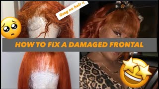 Frontal Ventilation | Wig Reconstruction| Wig Makeover | How To Fix: Frontals 2020