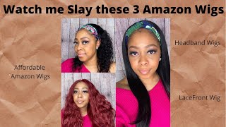 Easy To Install And Affordable Amazon Wigs|Must See Tutorial| Headband Wigs