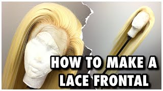 Diy : How To Make A Frontal From Scratch !!!  40 Inch 613 Wig (Ventilation Method) | Savage Beauty