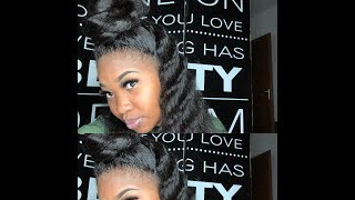 Half Up Half Down Full Lace Wig With Crimps | Wow Ebony