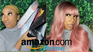 Trying On Cheap Amazon Prime Wigs Under $25  *I’M Shook*