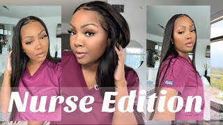 Easy Lace Wig Install For Beginners|Boujie Nurse Looks Edition‍⚕️|26 Inches!|Beauty Forever Hair