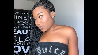 Watch Me Install The Beautiful Braided Wig From Nigeria | Braids In Minutes | Easy