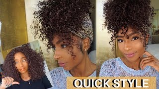 How To: Make A Synthetic Curly Wig Look Natural| Bobbi Boss Marina | Iamlindaelaine