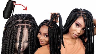 Wow ! Can'T Believe I Did This / Box Braid Wig Using Wool / Brazil Wool Wig