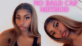 How I Laid My Lace Front With No Wig Cap - Beginner