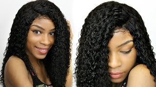 Brazilian Jerry Curly Full Lace Wig Review►Ilacewigs Unboxing