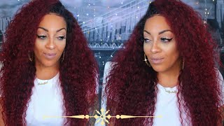 Big Full Curly Red Hair Easy Lace Front Wig Application ⎮Westkisshair