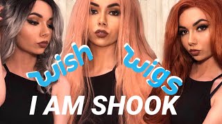 Trying On Cheap Wigs From Wish!// (Lace Front & Affordable)