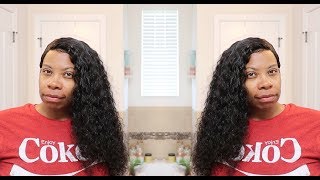 Installing + Defining My Water Wave Glueless Lace Frontal Wig | Beaufox Hair