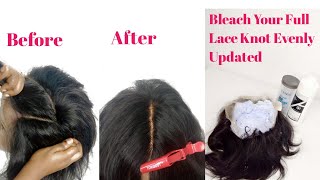 Diy | How To Bleach Knots Perfectly Natural Look | Beginner Friendly | Step By Step Full Lace Wig