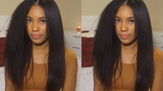 Wowafrican: Styling Most Natural Lace Wig Ever! (Italian Yaki)