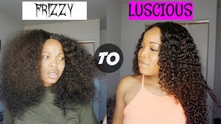 Best Curly Hair Routine | How To Revive Curly Wig/Extensions| Yiroo Hair