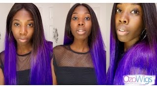 Purple Ombre Full Lace Wig - Ozo Wigs