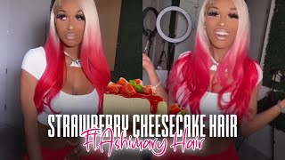 Strawberry  Cheesecake Hair Color & Install Ft. Ashimary Hair!!! Installed By @Thereal_Quiana