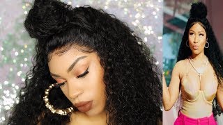 Nicki Inspired Hairstyle | 360 Curly Lace Wig | Yeahwigs.Com