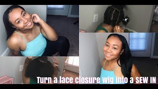 Turn Lace Closure Wig Into Upart Wig | Install Upart Wig | Jonae Raenetta