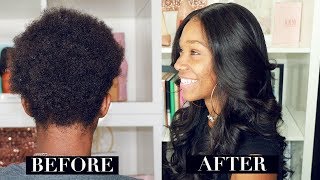 Client Series: Natural Wig Install On Extremely Short Hair | New Star Hair Bad Review