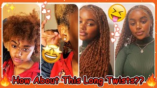 Who'S Next? Hair Twists Transition From Short To Long | Hair Extension For Natural #Elfinhair