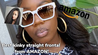The Best Kinky Straight Lace Wig From Amazon!
