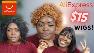 Trying On Aliexpress Wigs Under $15!!  Ft. Ohemmaa Natural | Aliexpress Wigs Haul 2020