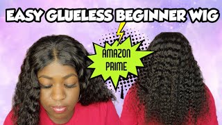 If I Can Wear This Wig As A Beginner Then Anyone Can! Easy Glueless Wig Ft Domiso Hair, Amazon Prime