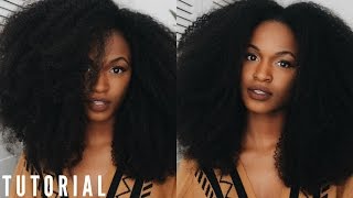 How To Make A Natural Afro Kinky Wig With Lace Closure