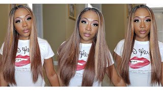 Outre Color Bomb Piano Highlights Hd Transparent Lace Wig Review - Chara  Ft. Samsbeauty.Com