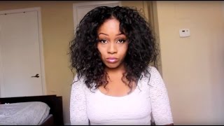 How To: Change Half Curly Wig Into U-Part Wig | Melissapinkxx