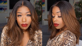 Must Have No Efforts Wig!!! Affordable Ombre Brown Bob Lace Wigs For Summer Ft Omg Queen