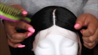 How To Make A Synthetic Lacefont Wig Look Natural Ft. Janet Collection-Ariel