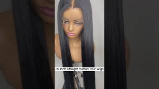 Wholesale Us Eu Hot Sale 30 Inch Lace Front Lace Closure Human Hair Wigs#Wigforsales#Wigforwomen