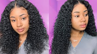 Affordable Transparent Lace Deep Curly Wig Install | 360 Lace Wig Ft Mslynn Hair