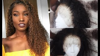 How I Pluck, Bleach And Style My Curly Wig Ft Chinalacewig