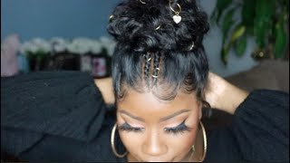 Hair Pierced Bun Tutorial Using A 360 Wig: Pluck, Apply, & Style | Binf Hair Review | The Tastemaker