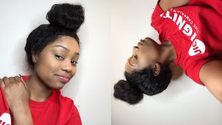 High Bun In A Wig?! Yes. |  Super Affordable Deep Wave Wig | Ft. Isee Hair On Aliexpress