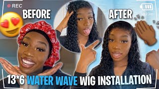 Melt That Lace | 13*6 Water Wave Wig Ft Aliexpress Eva Hair Review | Jm