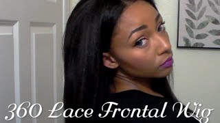 Flat Ironing My 360 Lace Frontal Wig | Styling Unit | Coming Buy