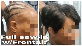 #037 (Part 1)Frontal Sew-In Alopecia No Edges