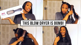 This Blow Dryer Is Bomb! Ft. Tymo Volumizer Hot Air Brush | Fabulous Bre