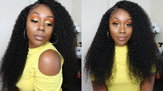 This 360 Frontal Wig Is Everything "Kinky Curly" Brazilian Hair Ft Ygwigs